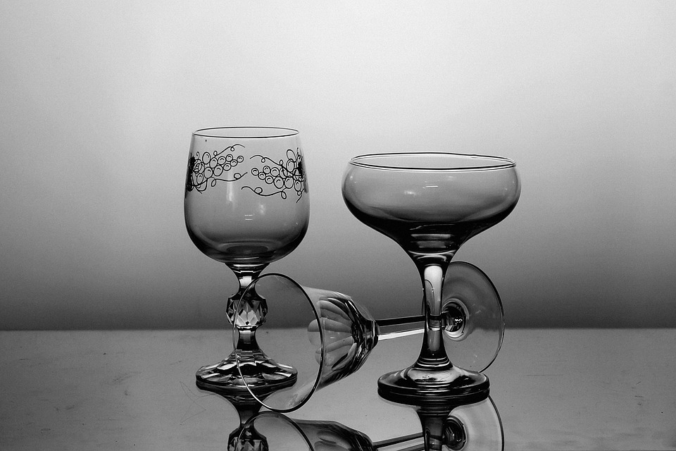 zdobené skleničky